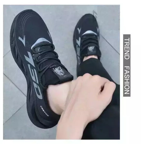 Sapatos esportivos masculinos casuais de malha leve verão respirável legal tênis de corrida moda sola macia confortável antiderrapante tênis masculinos