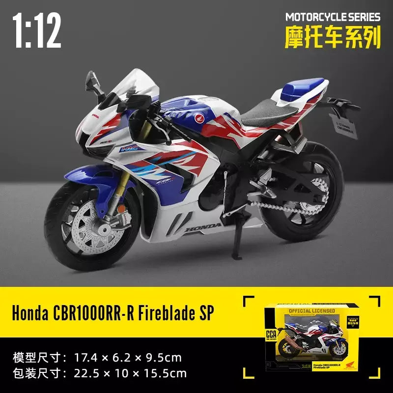 Cca 1:12 suzuki GSX-R1000 liga motocross licenciado modelo de motocicleta brinquedo carro coleção presente produção estática fundição