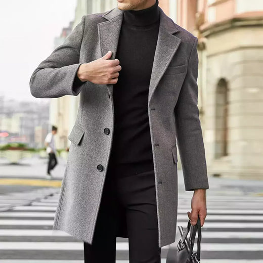 Jaqueta de couro acolchoada manga longa masculina, gola lapela, casaco espesso vintage, jaqueta de pele de carneiro, topcoat plus size, inverno