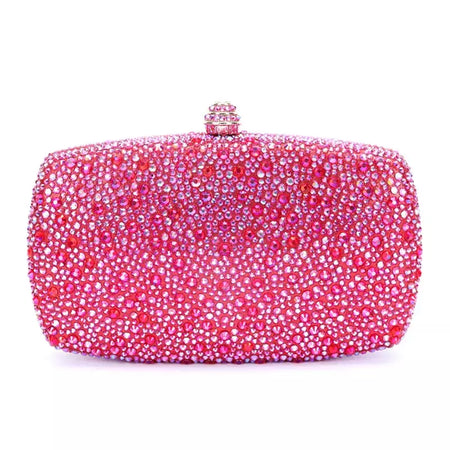 Bolsa noite strass para mulheres, bolsas de casamento, corrente de cristal, ouro, prata, pedras da noite, marrom, verde, pedras azuis