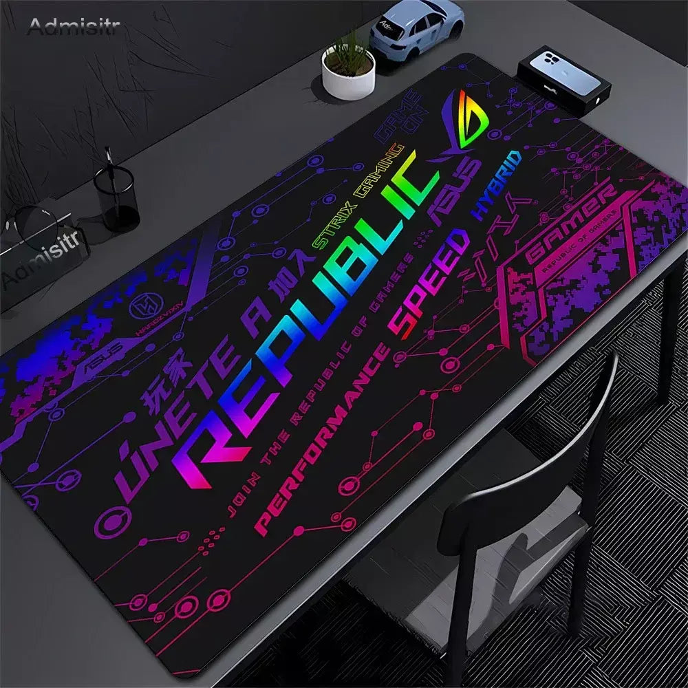 Asus ROG Mause Pad Anime Mouse Mats Gaming Computer Desk Mat Mouse Accessories Gamer Mouse Pad Speed ??Rubber Mat