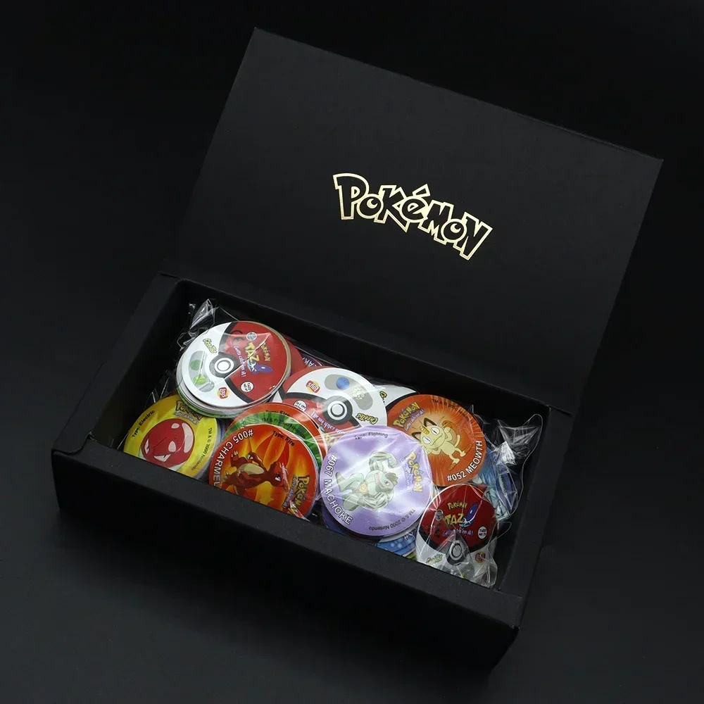 Pokemons Tazos 1/2/3 Geração 30/141/160PCS Pikachu Charizard Rodada Cartão Colecionável Álbum Treinador Pogs Cheetos Chipitaps Tap