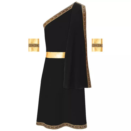 Homens antigo deus grego gladiador halloween cosplay trajes toga com mangas rei romano príncipe toga robe vestido punhos destacáveis