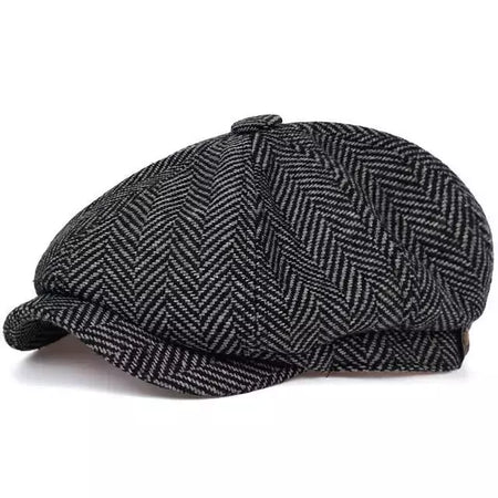 Selvagem casual masculino chapéu de jornaleiro, boné octogonal, britânicos pintores chapéus, boinas, espinha de arenque bonés lisos, boinas hip hop, outono, inverno