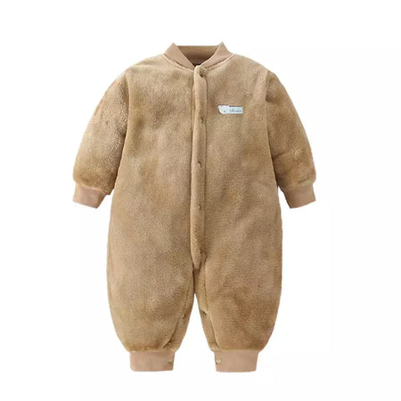 Bebê recém-nascido primavera inverno roupas jaqueta infantil para meninas macacão para meninos flanela macia bebe macacão roupas de bebê 0-18 meses