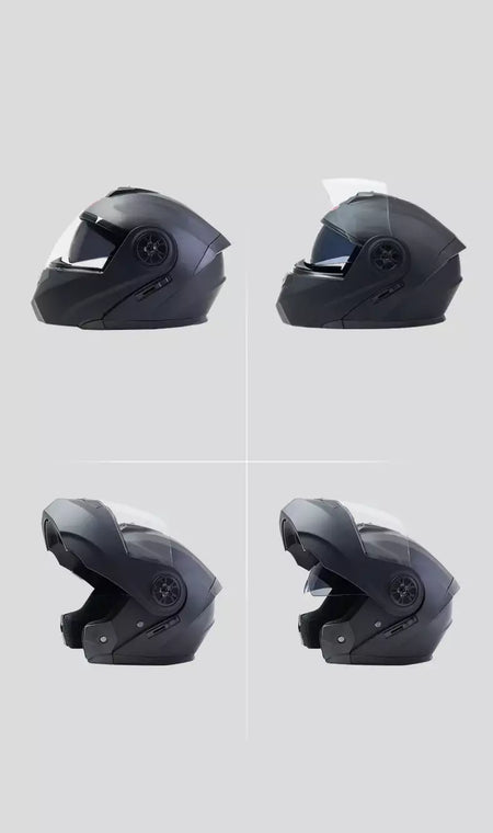 DOT Aprovado Capacete de corrida de motocicleta, lente dupla legal, cara cheia, piloto quente, modular, inverno