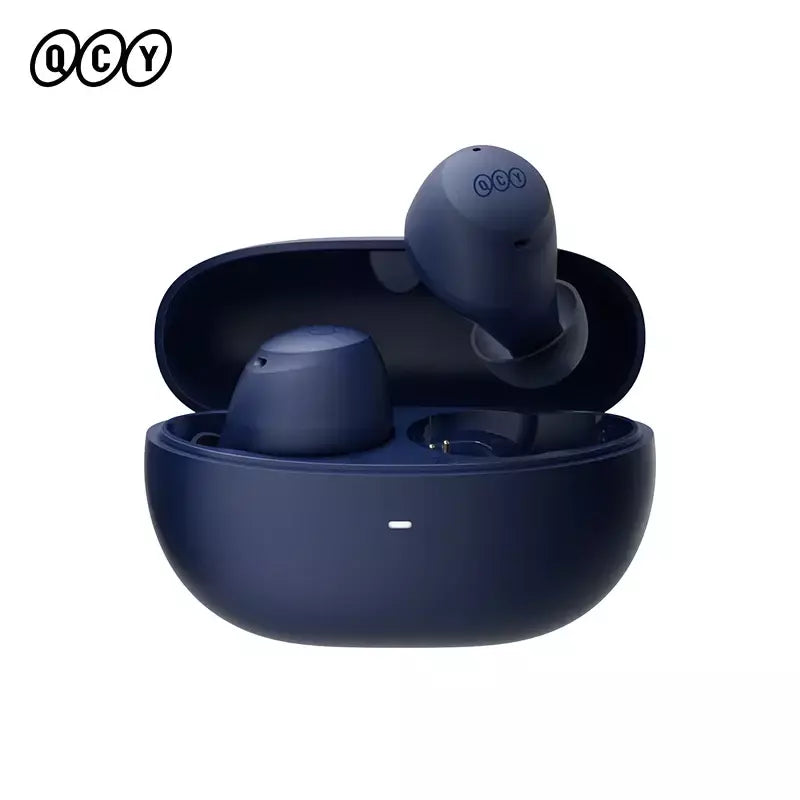QCY-HT07 ANC Fones De Ouvido Sem Fio, Auscultadores HiFi, Cancelamento de Ruído, Earbuds TWS, 6 Microfone, Chamada AI HD, Reprodução 32H, 40dB, Bluetooth 5.2