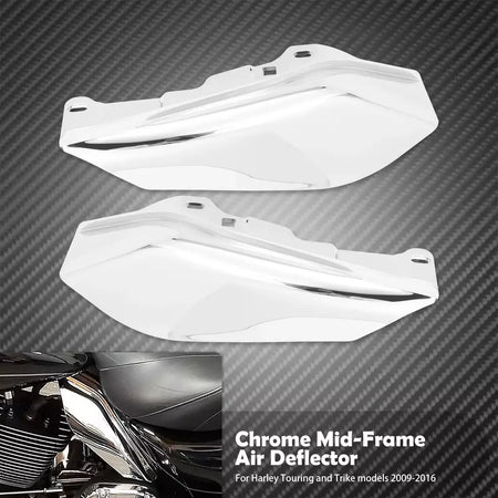 Motocicleta mid-frame defletor de ar escudo térmico guarnição capa para harley touring electra street glide road king fltrx 2001-23 24-up