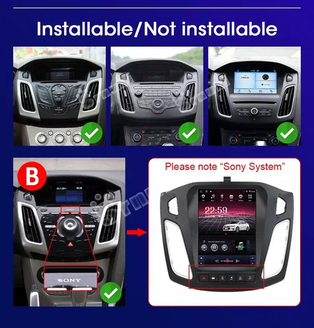 Srnubi 2 din 9.7 "android 13 carplay rádio do carro para ford focus 3 mk 3 2011 2012 - 2019 reprodutor multimídia 2din gps auto estéreo dvd