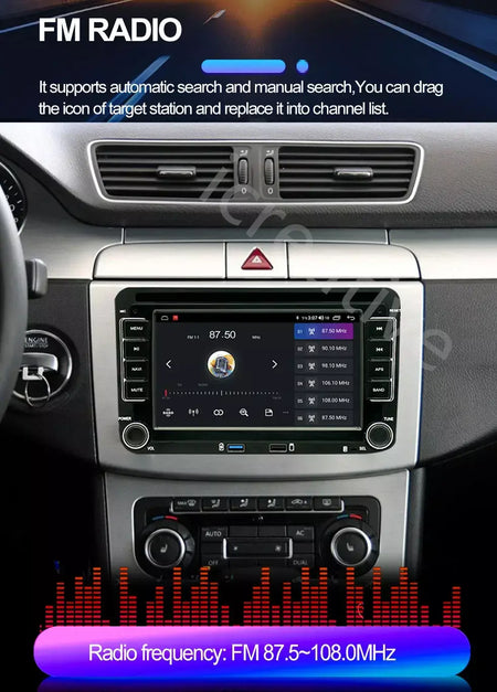 2din rádio do carro android para volkswagen golf 5 6 polo passat b6 b7 cc skoda jetta universal multimídia carplay wifi navegação gps