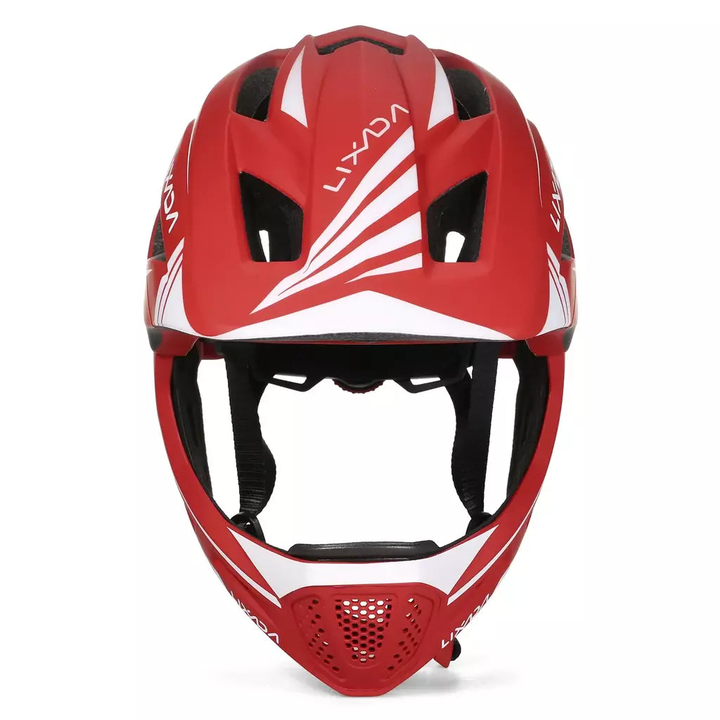 Lixada crianças 2-em-1 destacável capacete facial completo crianças esportes capacete de segurança da bicicleta equipamentos de proteção crianças capacete de ciclismo