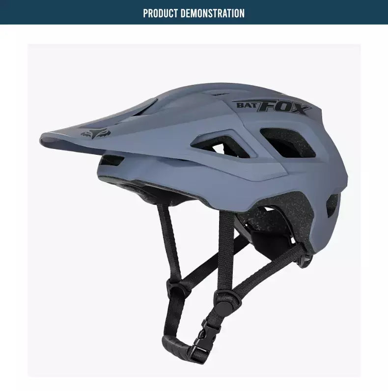 Batfox capacete de bicicleta mtb ajustável, leve, respirável, forro confortável, esportes ao ar livre, chapéu seguro para homens e mulheres, capacete de ciclismo