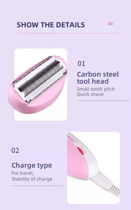 Kemei-3018 Women Shaver Wool Device Knife Electric Shaver Depilador De Lã Para Lady Shaver Female Care KM-3018