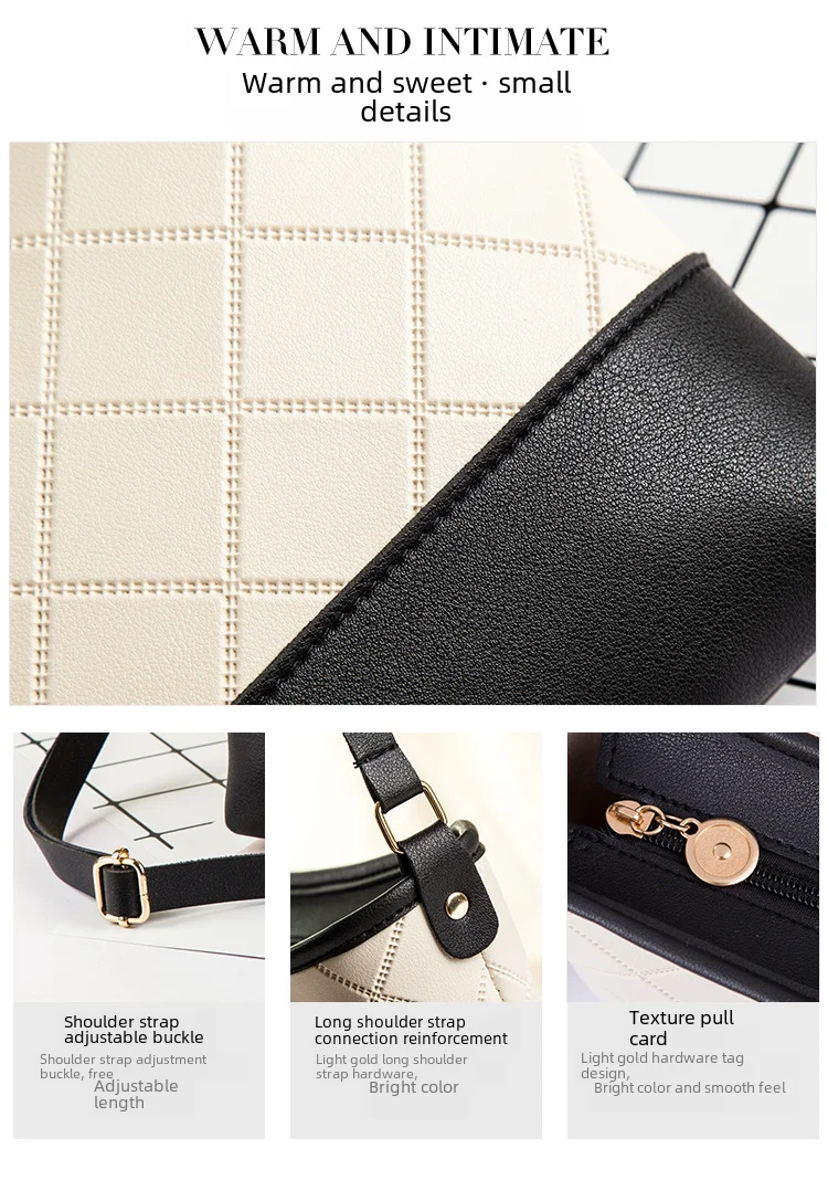 Bolsa de ombro única padrão floral para mulheres, Bolsa de balde pequena, Superfície macia, Material PU, Bolsa Crossbody elegante para senhoras