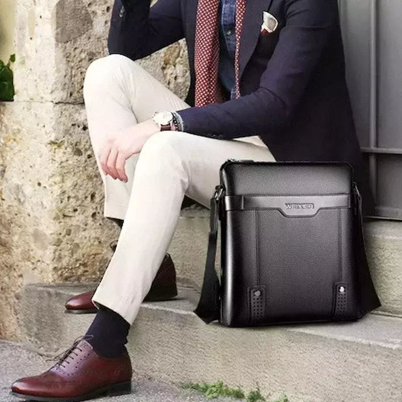 Nova moda masculina tote sacos de couro do plutônio famosa marca homens mensageiro saco com embreagem masculino cruz corpo ombro sacos de negócios para homens