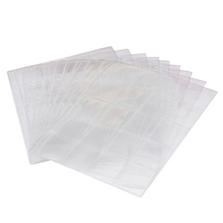 5 pçs lote de tazos protetor álbum páginas internas transparentes podem ser armazenado 4cm de diâmetro pogs torneirasicasicas para tazos pokemon coletor