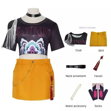 Rumi mira zoey cosplay kpop cosplay traje peruca 2026 uniforme feminino meninas festa de halloween role play roupas para adulto criança