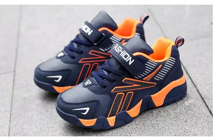 Crianças meninos sapatos escola esportes moda couro para crianças tênis casuais menino correndo andando sapato ao ar livre