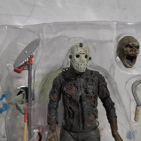 NECA The Firday Jason Voorhees Action Figure Parte VII Um Novo Sangue Jason Voorhees Coleção de Halloween Modelo Brinquedo Boneca Presente