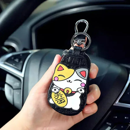 Caso chave do carro dos desenhos animados mickey minnie pato donald decoração anime figura auto chave proteção caso interior ornamento acessórios