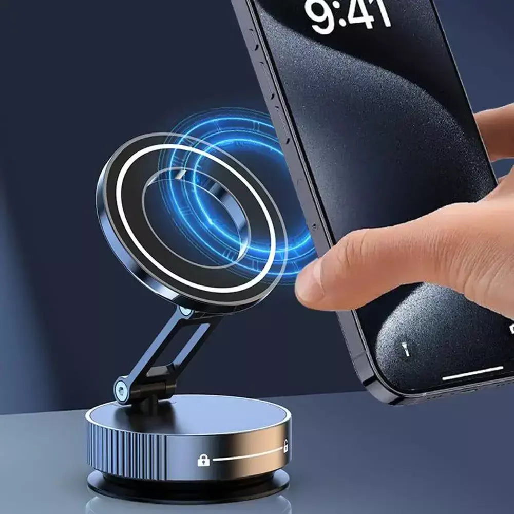 Suporte magnético forte para telefone 360 ° Suportes de navegação GPS portáteis universais dobráveis e ajustáveis com rotação