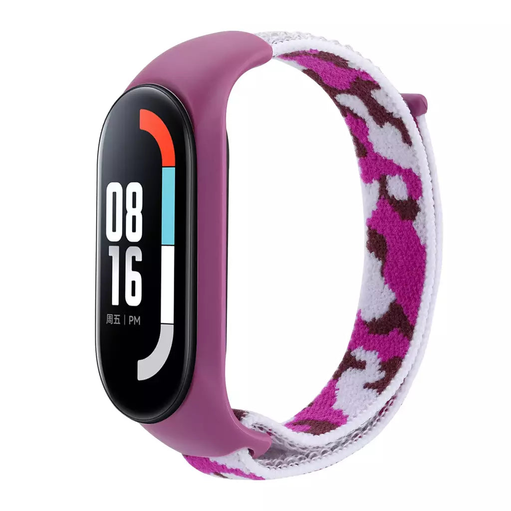 Correia de nylon para Xiaomi Mi Band, pulseira esportiva confortável, pulseira para Mi Band 7, 6, 5, 4, 3