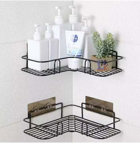 Prateleira De Banheiro De Parede, Prateleiras De Armazenamento De Canto, Suporte Do Shampoo, Rack Cosmético, Cesta De Dreno De Chuveiro De Ferro, Organizador Do Banheiro