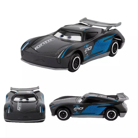 6-7 pçs disney pixar carro 3 2 1 relâmpago mcqueen caminhão mack jackson tempestade diecast metal carro de corrida dinoco racer brinquedo conjunto menino presente