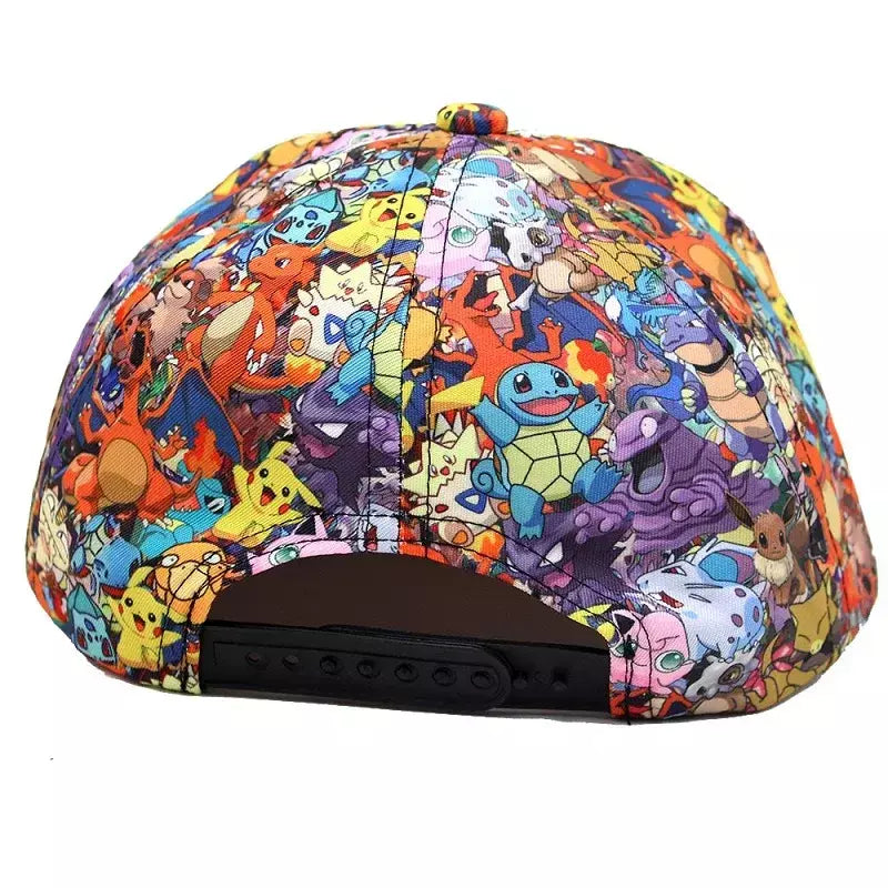 Anime figura pokemon boné de beisebol pikachu chapéu ajustável pokemon cosplay hip hop dos desenhos animados chapéus adultos menino menina crianças presentes aniversário