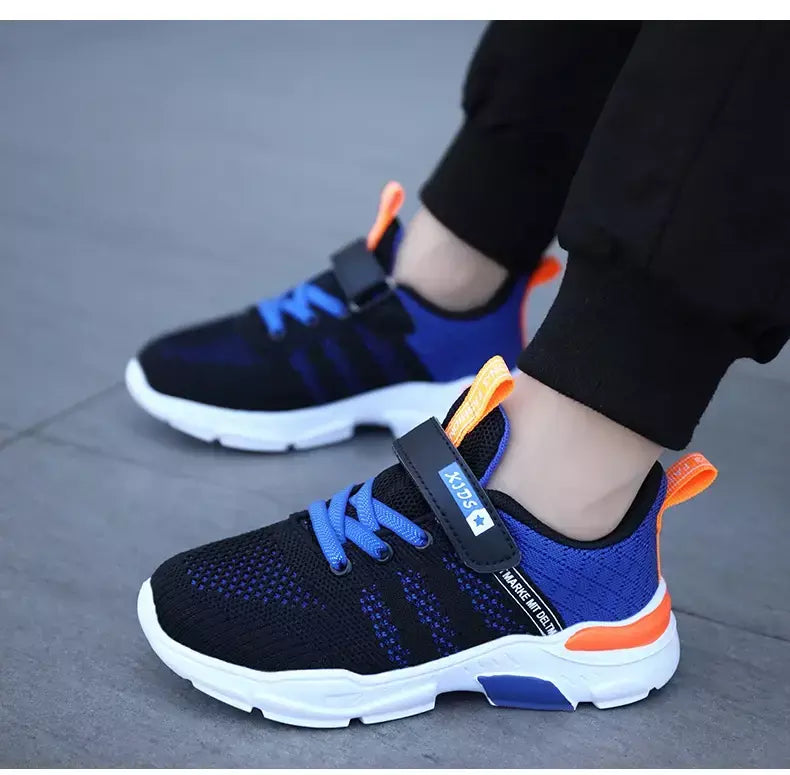 Crianças sapatos antiderrapantes respirável malha sapatos da criança conforto tênis de corrida marca meninas meninos sapatos casuais crianças moda tênis
