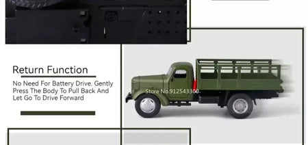 1:24 ca10 caminhão vintage modelo de carro blindado brinquedo liga diecast militar transportadora veículos modelos som luz crianças presentes
