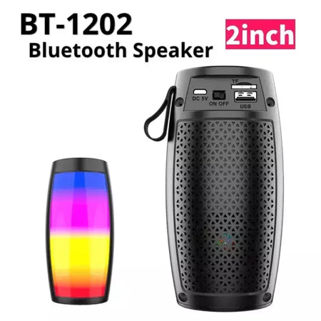 1202 tws chocante graves pesados ao ar livre portátil sem fio bluetooth alto-falante doméstico pequeno subwoofer de alto volume
