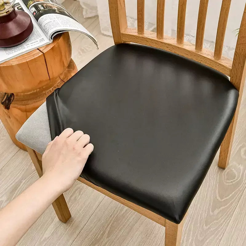 Impermeável PU Tecido Stretch Chair Cover, Seat Almofada Covers, Big Elastic Seat Case, Jantar, Casa, Festa, 1 Pc