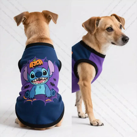 2025 halloween pet gato e cão trajes aterrorizantes padrões de ponto coletes para cães adereços exclusivos de halloween para animais de estimação bonitos