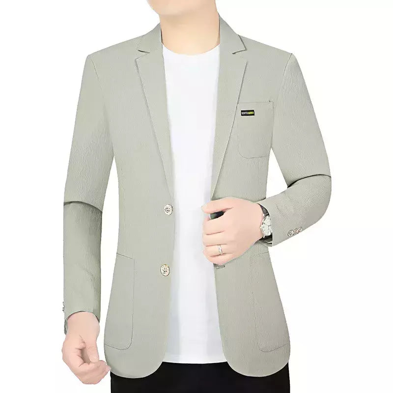Blazers de negócios finos e respiráveis masculinos, casacos casuais, jaquetas de secagem rápida masculinas, alta qualidade, 4XL, verão, novo