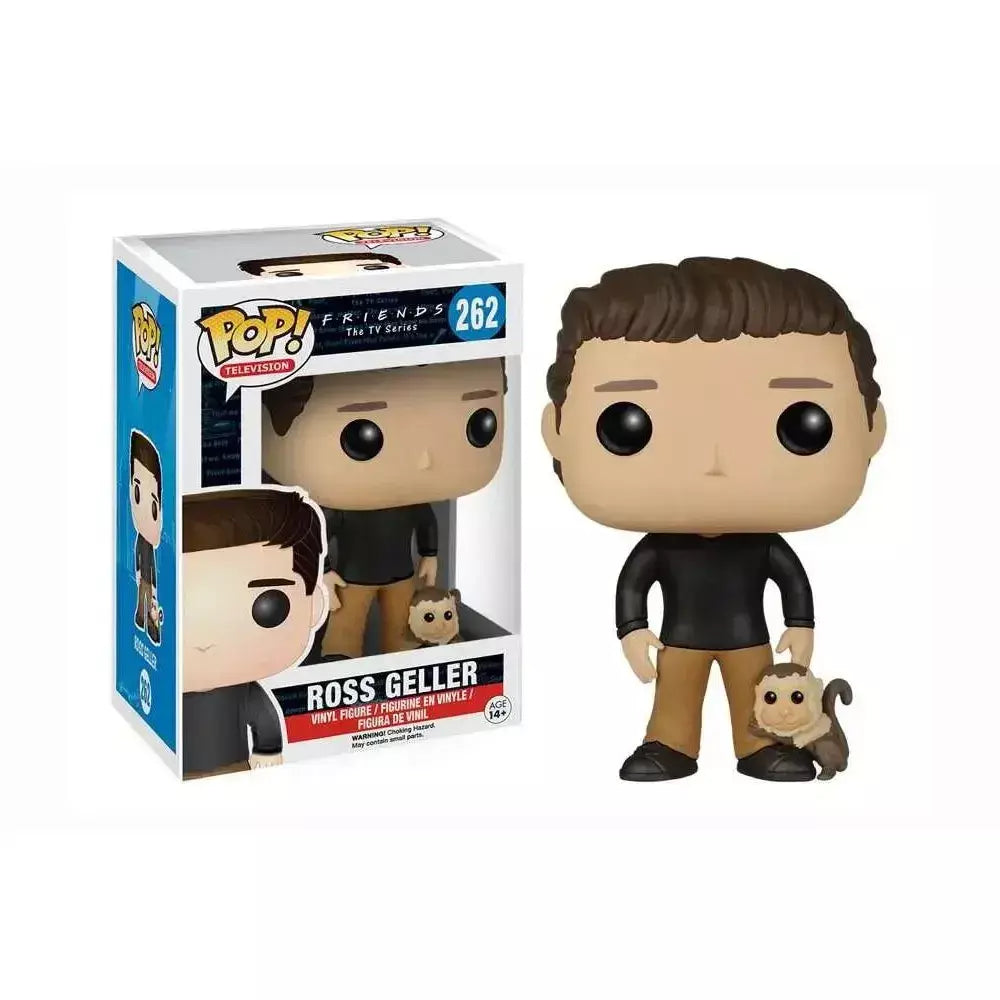 Funko pop tv amigos rachel verde 261 monica 263 chandler bing 264 ross geller 262 vinil figura de ação brinquedos crianças presentes