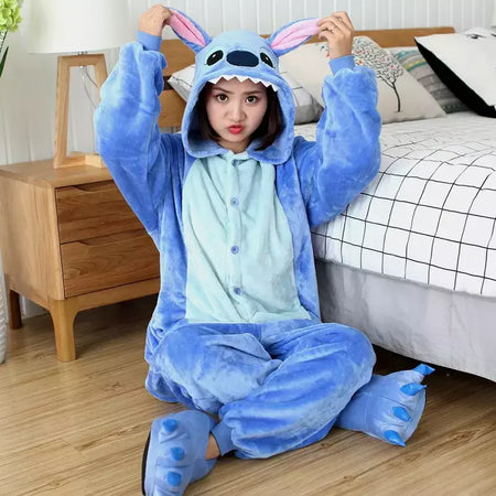 Mulheres e homens Ponto Animal Onesies, Pijama com capuz dos desenhos animados, Trajes de Halloween, Natal Onesie, adultos, Kigurumi