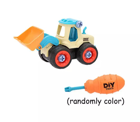 Porca Desmontagem Carregando Descarga Engenharia Caminhão Escavadeira Bulldozer Montessori Educação Brinquedo Criança Parafuso Criativo Ferramenta Carro