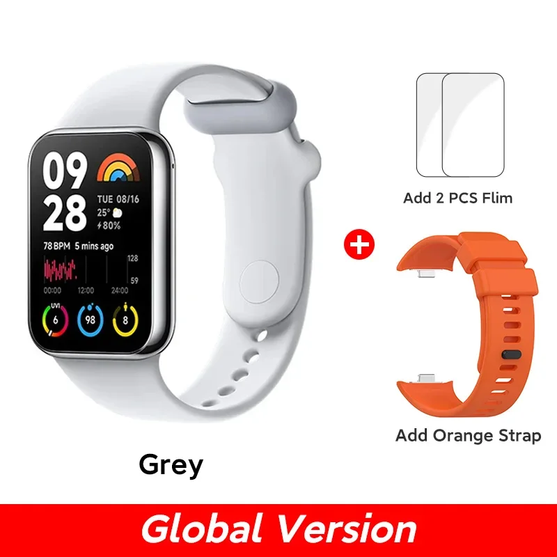 Versão global xiaomi mi band 8 pro pulseira inteligente 5atm à prova dwaterproof água 150 modos esportivos 1.74 "tela amoled gps oxigênio no sangue