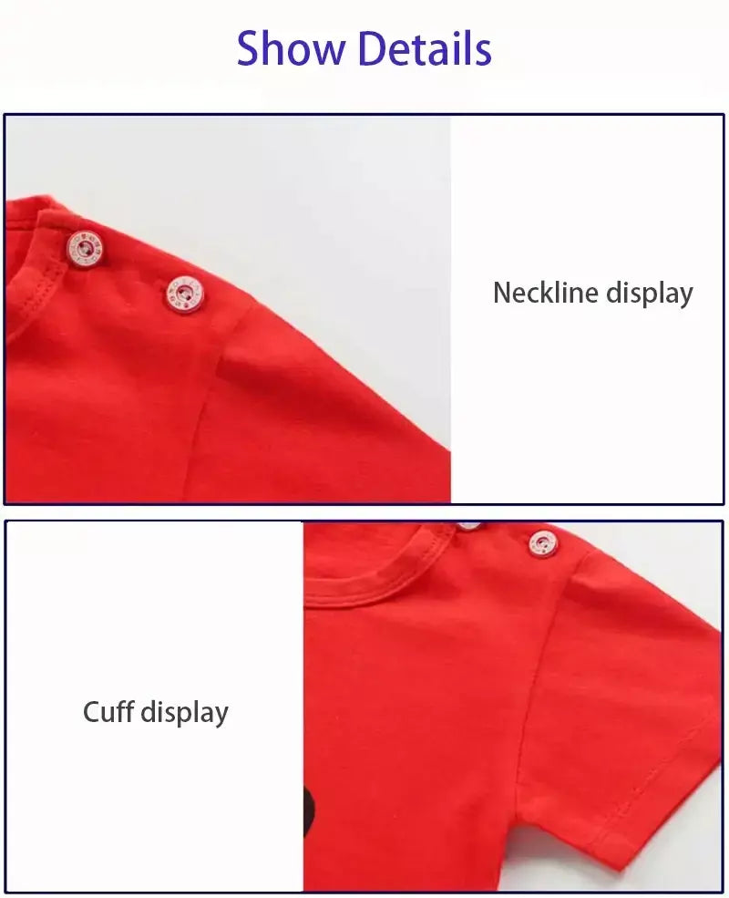 Crianças conjunto de roupas do bebê menino/menina camiseta + shorts roupas verão algodão dos desenhos animados casual meninos agasalho crianças conjunto roupas do bebê