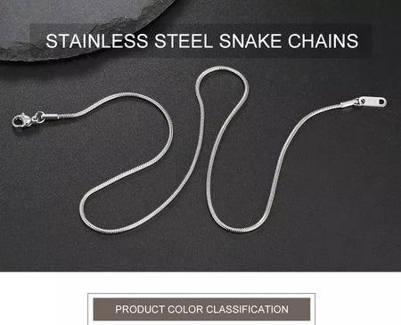 My Shape Rodada Cobra Cadeia Colar para Mulheres Homens Aço Inoxidável Link Cadeia 0.9mm 1.2mm 2mm Cadeia Gargantilha Moda Jóias Presentes