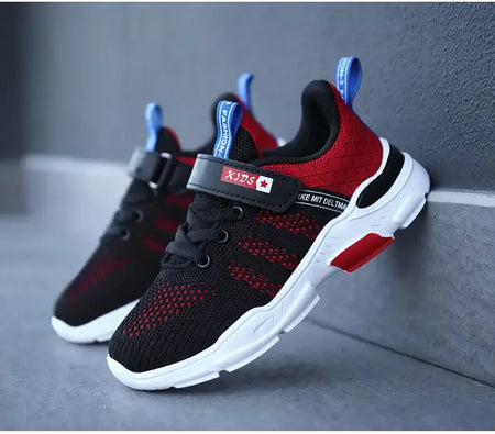 Crianças sapatos antiderrapantes respirável malha sapatos da criança conforto tênis de corrida marca meninas meninos sapatos casuais crianças moda tênis