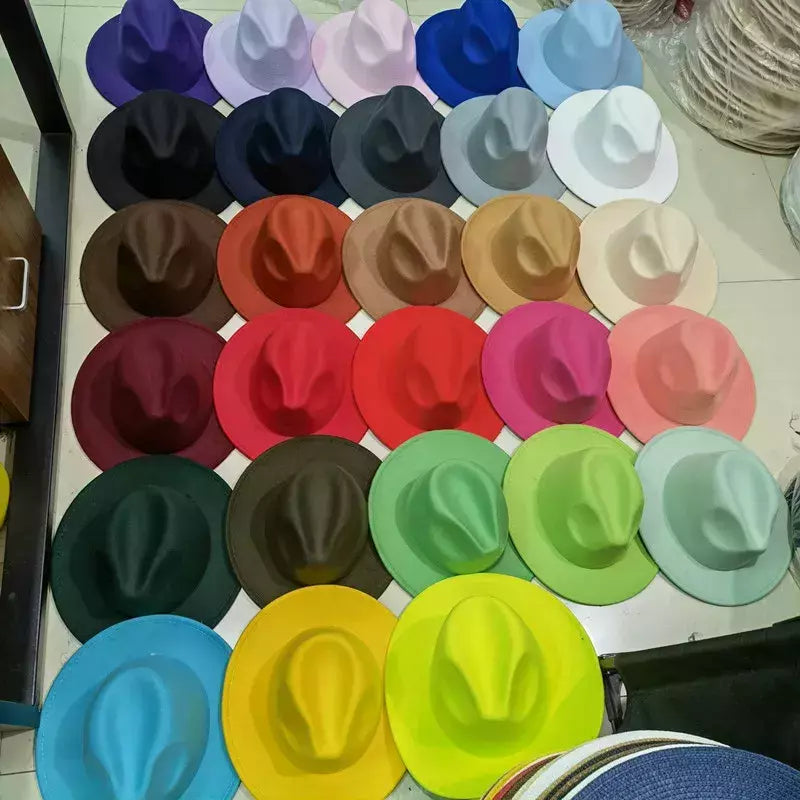 chapeu feminino chapeu chapeu masculino gorro Chapéu fedora mulheres fita banda homens chapéus de aba larga igreja casamento clássico bege branco chapéu do inverno das mulheres dos homens 2021 new gorras hombre