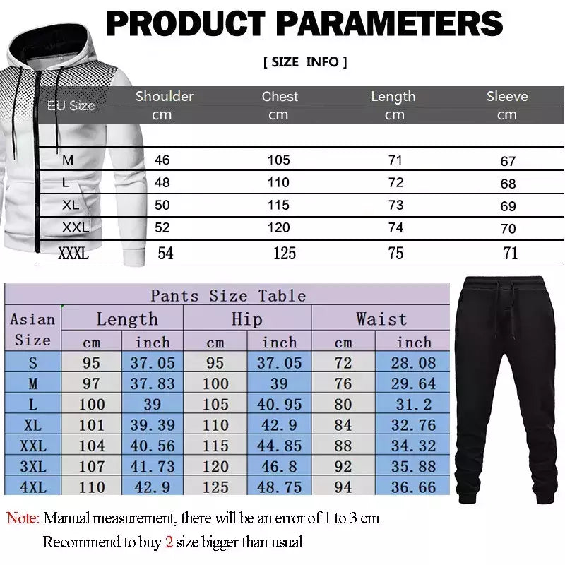 Conjuntos de moletom e calças com zíper masculino, roupa esportiva quente, roupa de treino casual masculina, suéter, outono, inverno, novo, 2022, 2 peças