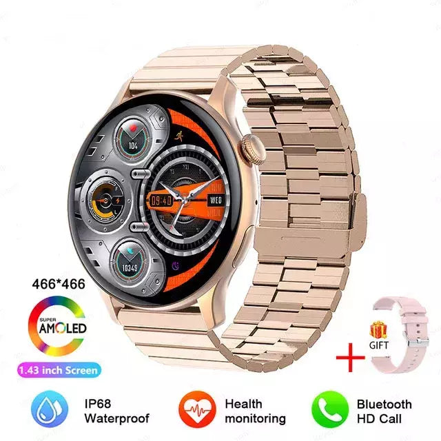 NFC Smartwatch para Mulheres, Tela HD, Rastreador de Saúde, Esportes, Voz, Chamada Bluetooth, Huawei, Xiaomi, Senhoras, Novo, 466x466, 2022