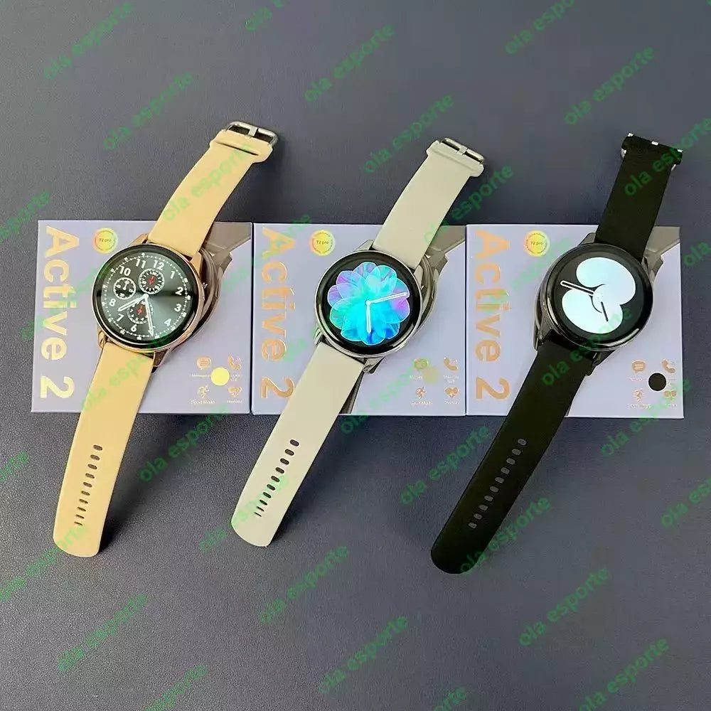 Samsung-Galaxy Smartwatch para homens e mulheres, monitoramento de saúde AMOLED, relógio impermeável, assistente de voz, chamada Bluetooth, relógio inteligente, 2022