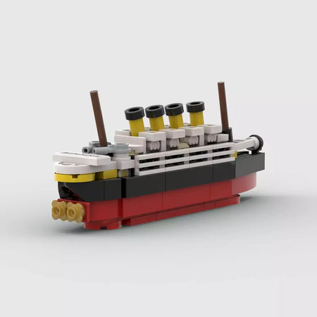 Titanic quebrar em meio rms cruzeiro afundou blocos de construção moc navio barco 3d modelo plástico diy steamboat presentes crianças brinquedos cidade filme