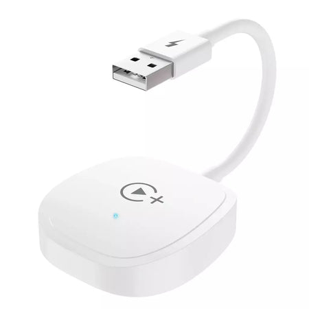 Adaptador sem fio Carplay com Youtube/Netflix/Tiktok, dongle USB Carplay sem fio para Carplay com fio de fábrica para Wireless