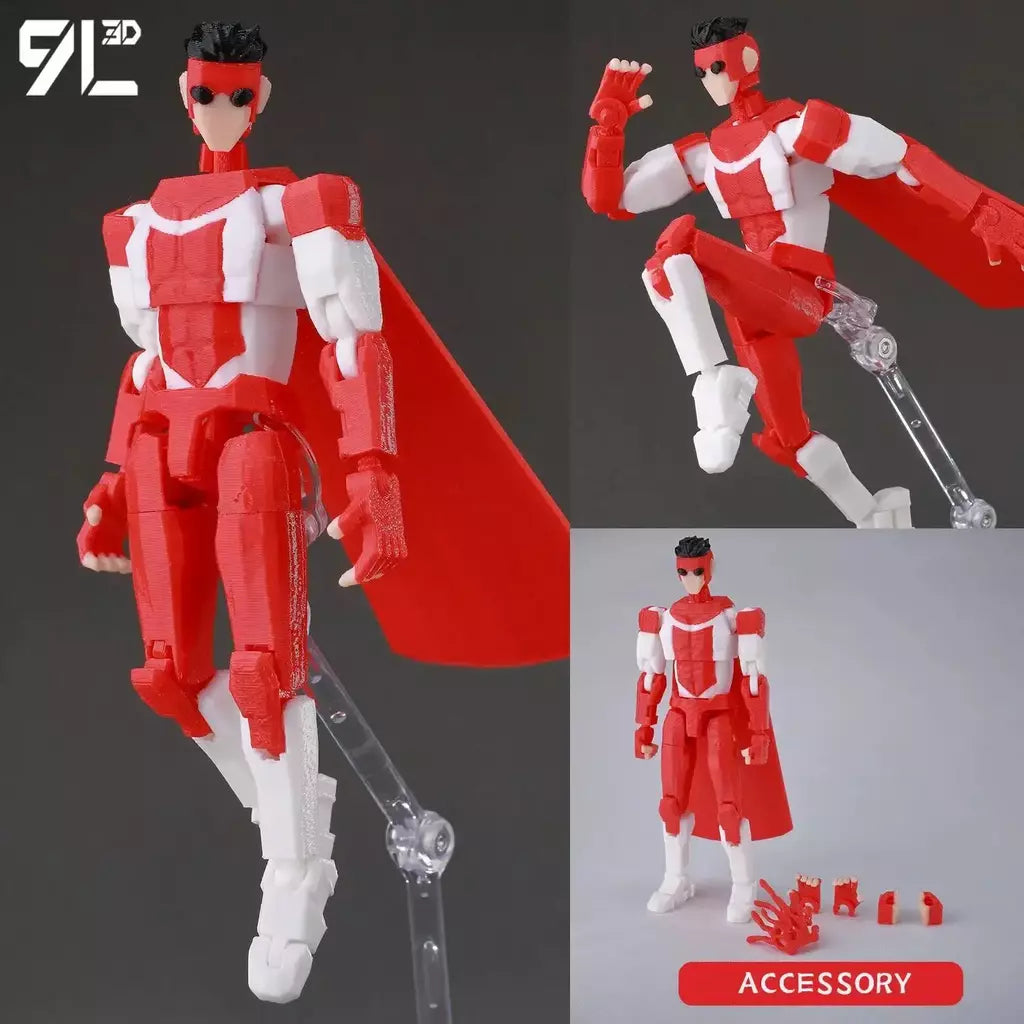 9l3d impresso invincible menino lucky13 manequim13 conquistar lex allen super-heróis anime brinquedos figuras de ação manequim modelo ornamentos