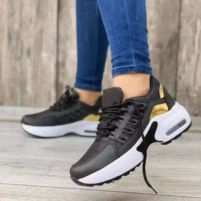 Sapatos de malha para mulheres tênis respirável corrida esportes tênis caminhadas treinamento ao ar livre sapatos esportivos femininos sola macia